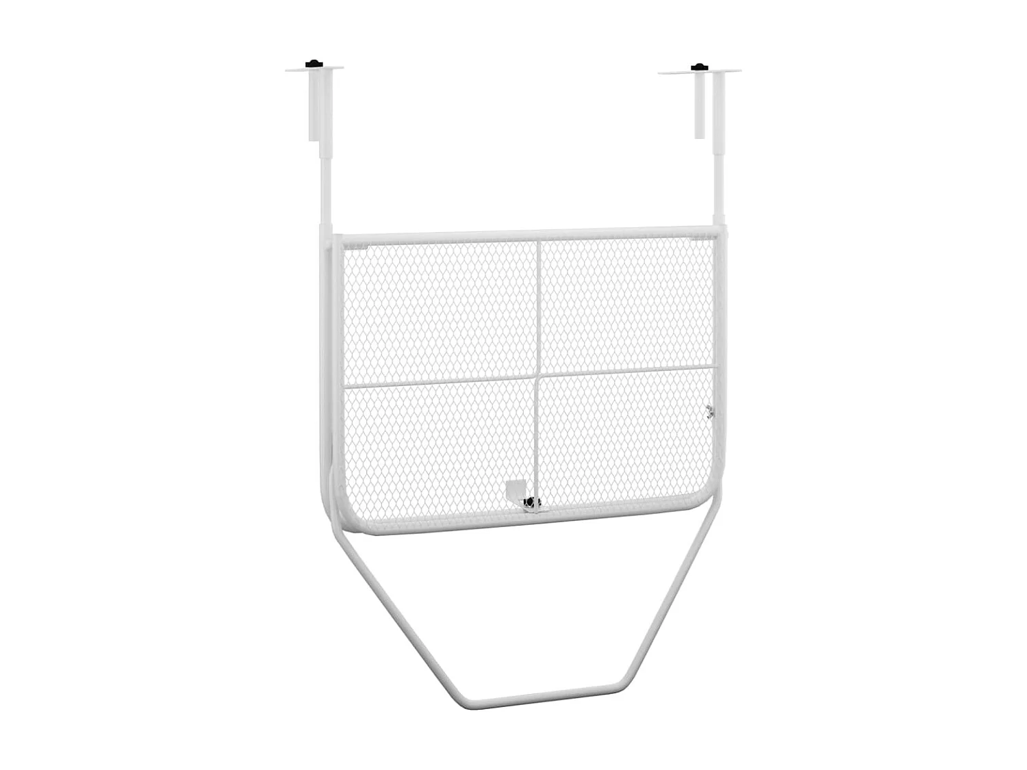 Table de balcon Blanc 60x40 Acier