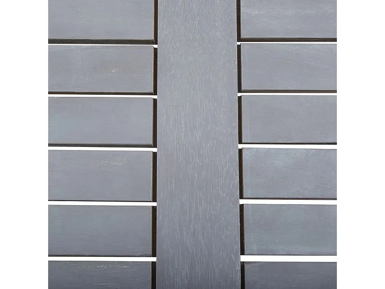 Table de jardin carrée pliable acacia massif gris Daiss 80cm