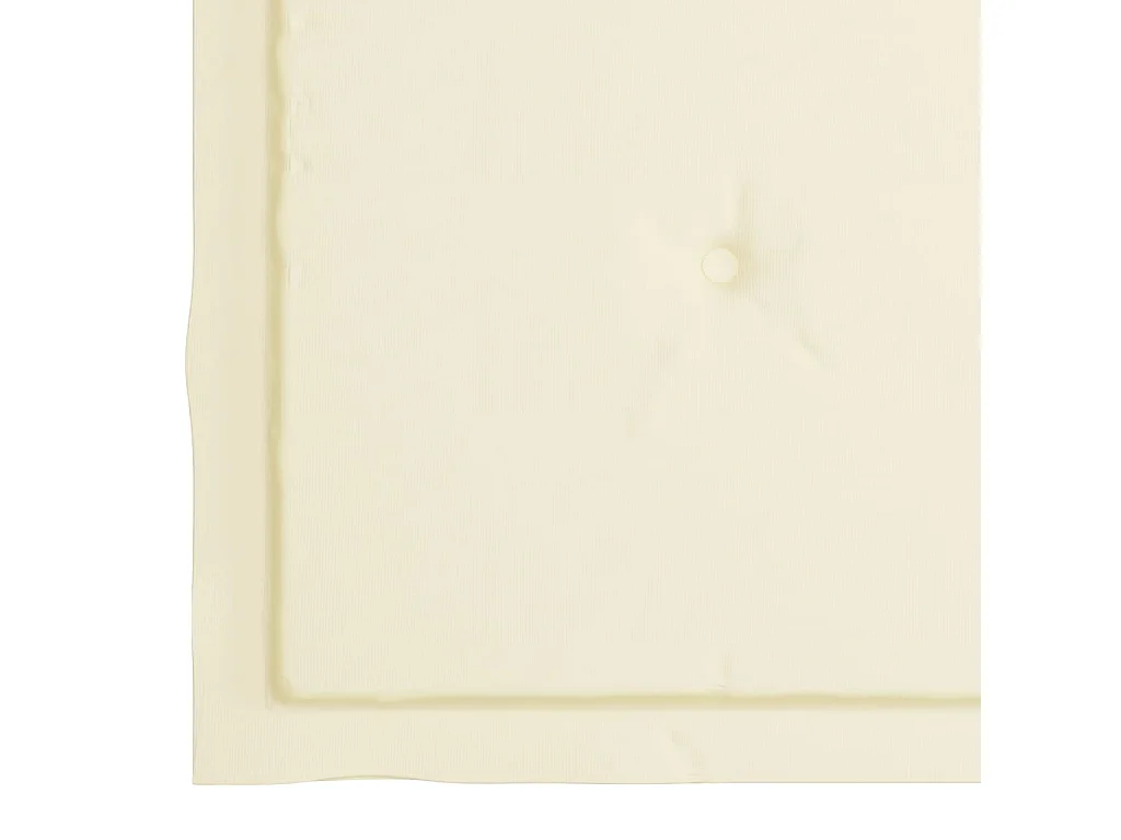 Chaises de jardin avec coussins crème 4 pcs Bois de teck massif