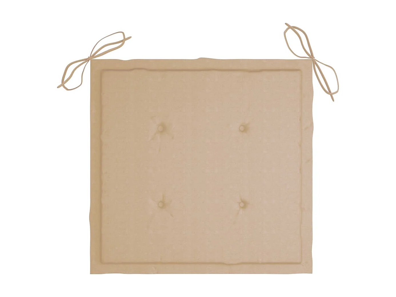 Chaises de jardin avec coussins beige 4 pcs Bois de teck massif 4