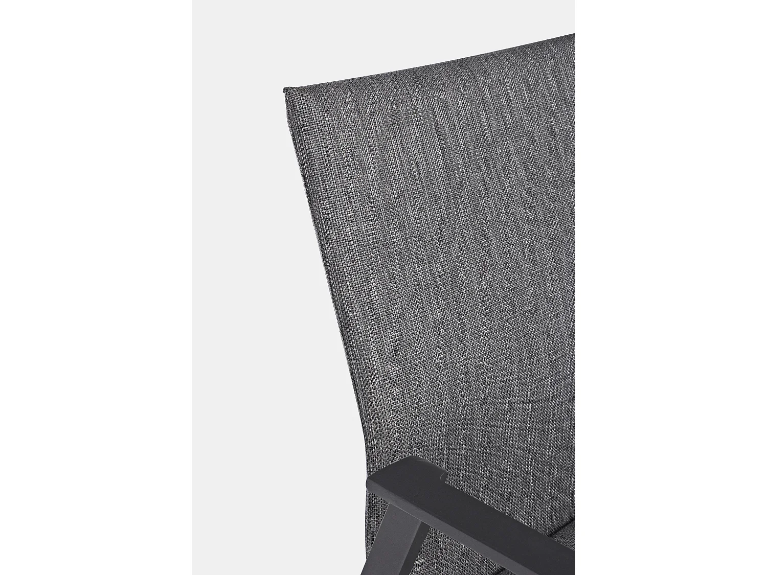 Fauteuil de jardin en aluminium anthracite Tim - Lot de 4