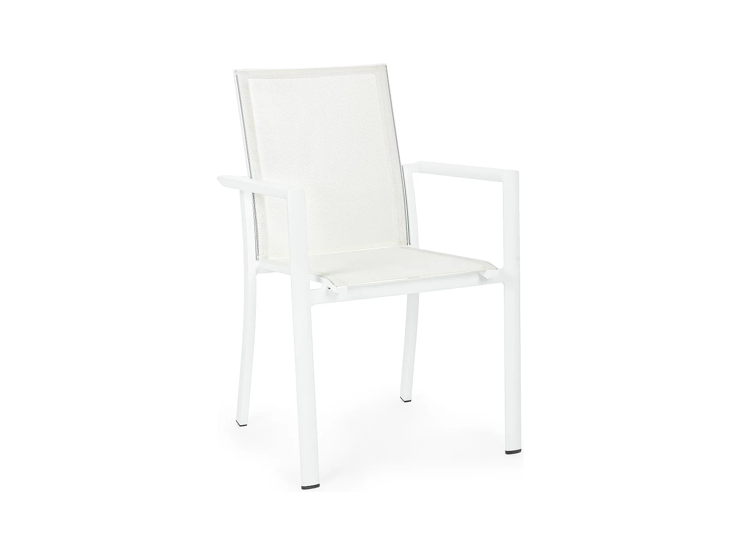 Fauteuil de jardin en aluminium blanc Koni - Lot de 4
