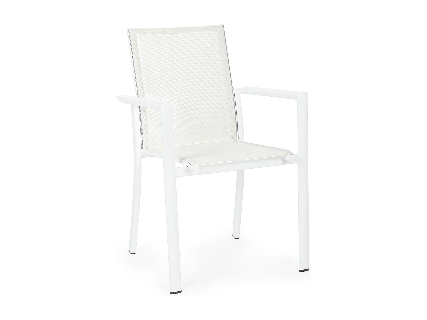 Fauteuil de jardin en aluminium blanc Koni - Lot de 4