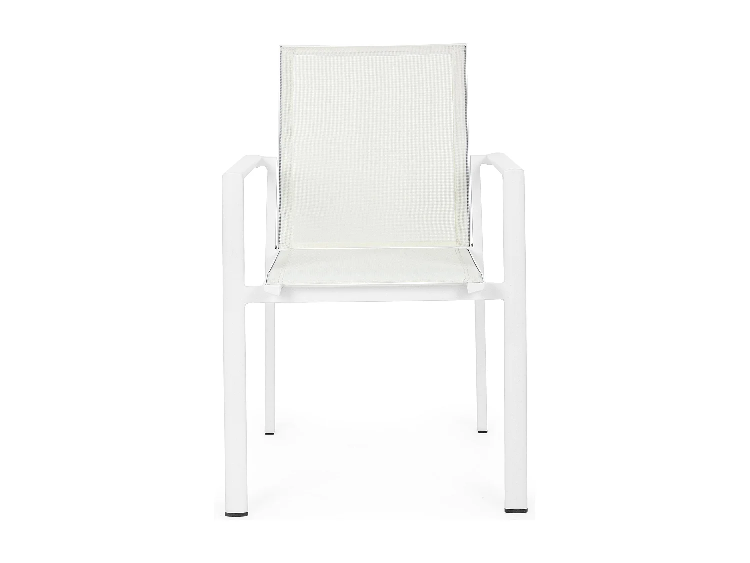 Fauteuil de jardin en aluminium blanc Koni - Lot de 4