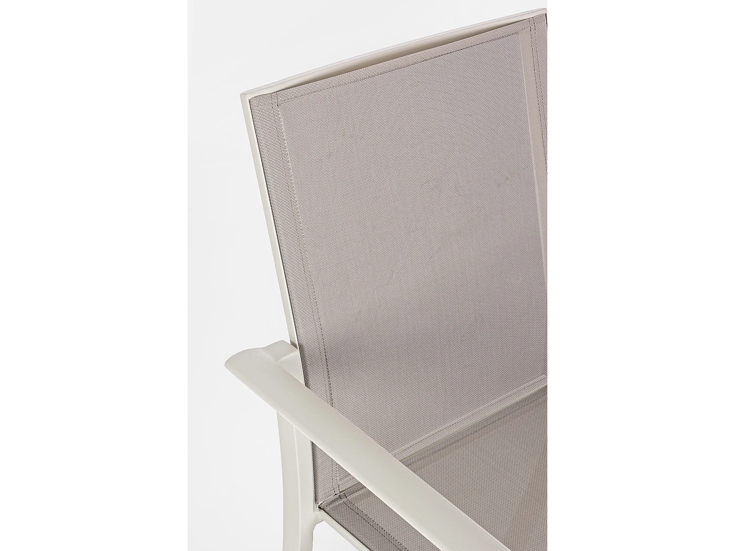 Fauteuil de jardin en aluminium gris taupe Koni - Lot de 4