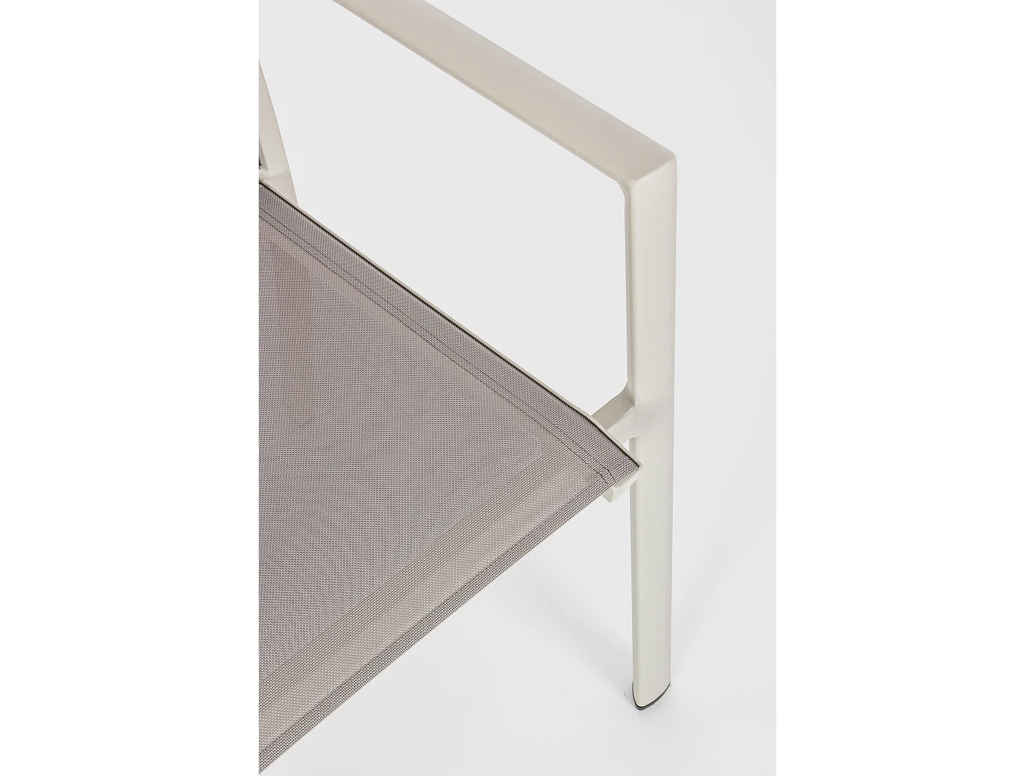 Fauteuil de jardin en aluminium gris taupe Koni - Lot de 4