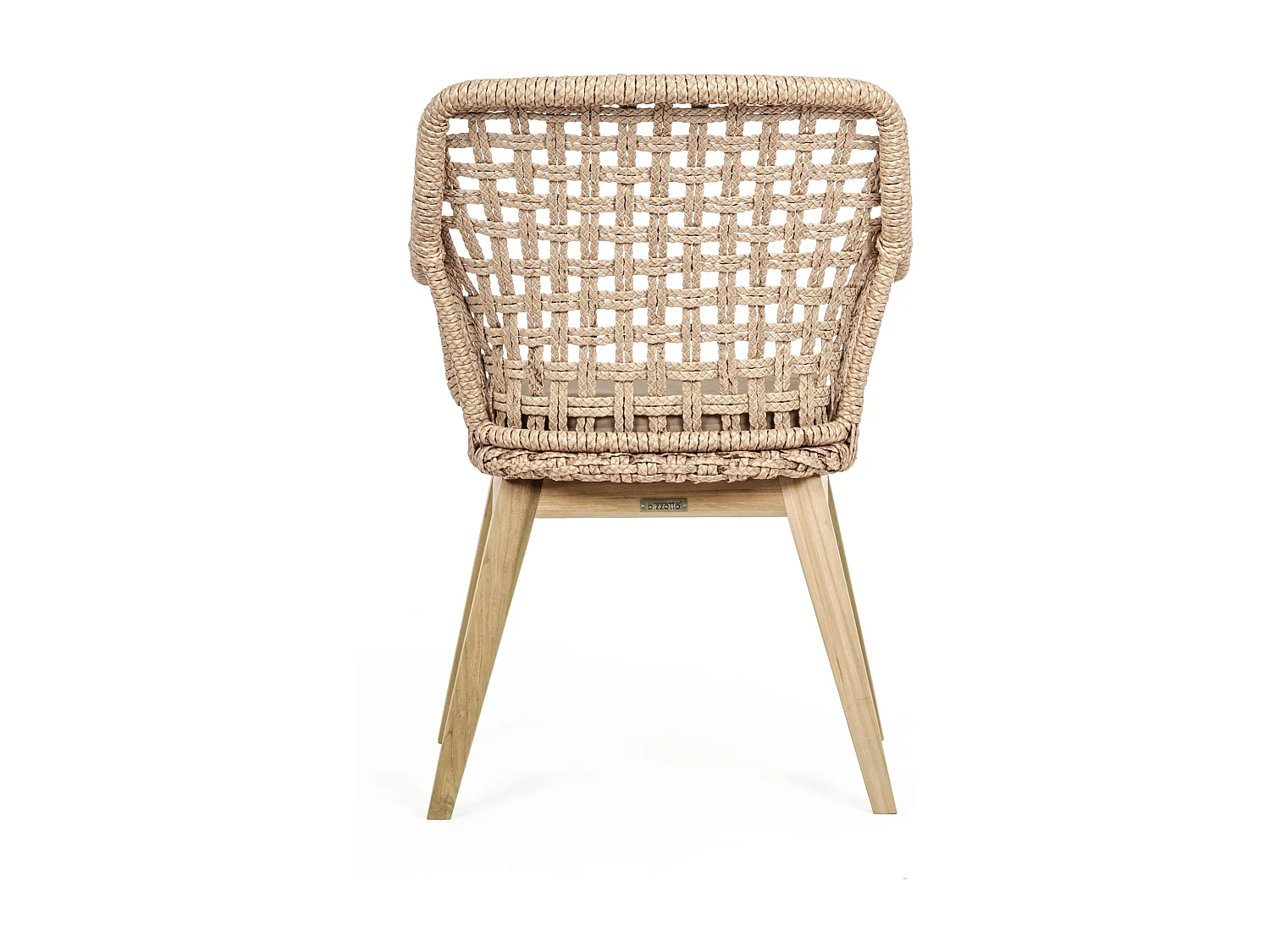 Fauteuil de jardin aluminium et tresse en fibre Raz - Lot de 2