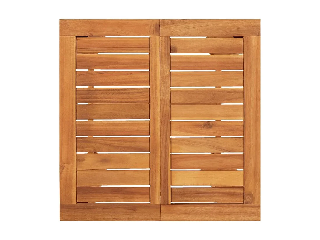 Ensemble de bar de jardin 5 pcs marron bois massif acacia rotin