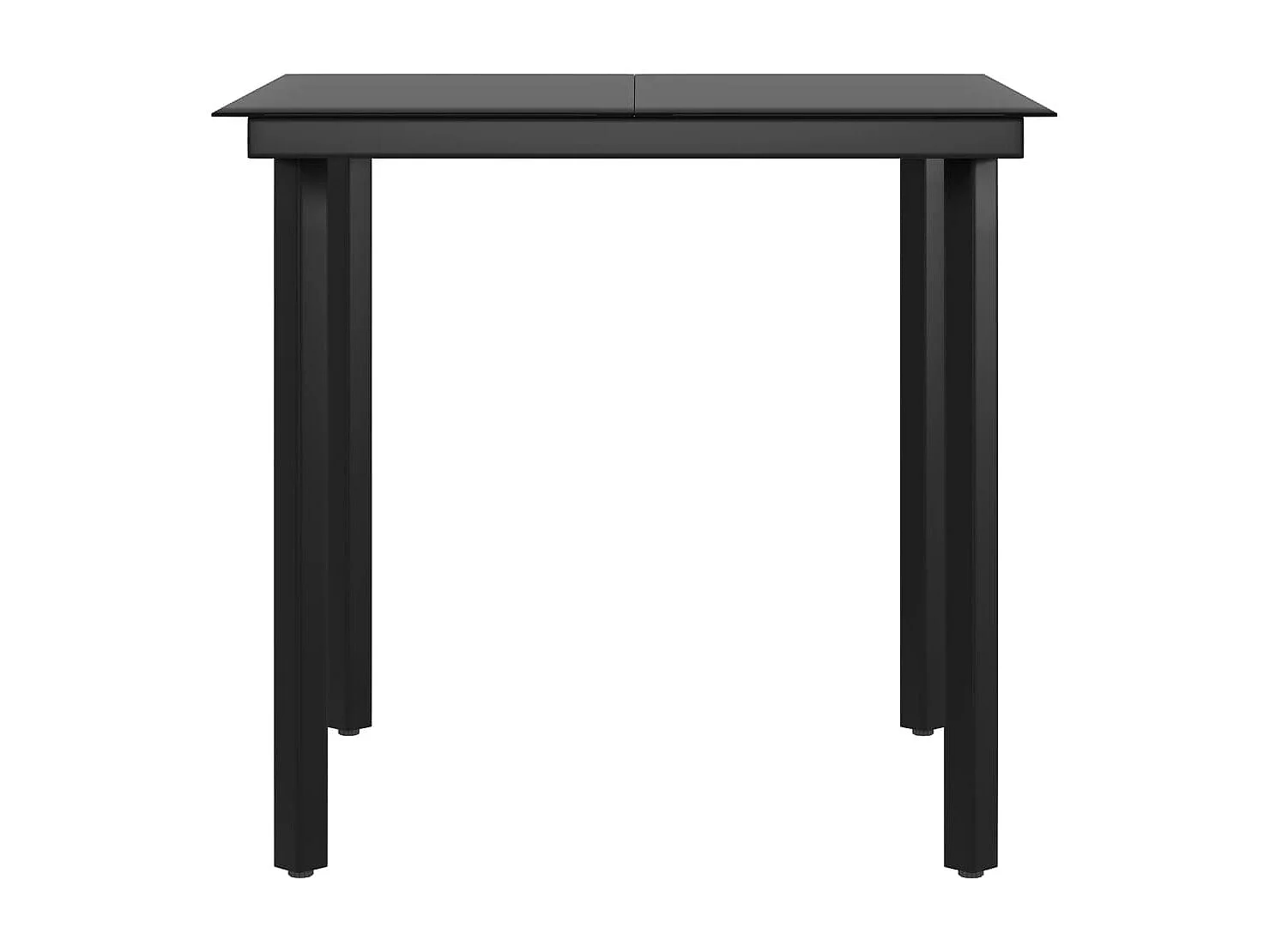 Mobilier de salle à manger de jardin avec coussins 3 pcs Noir 5