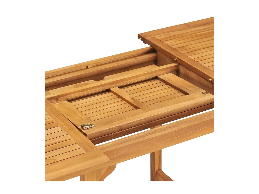 Salon de jardin 7 pcs Bois de teck massif 2