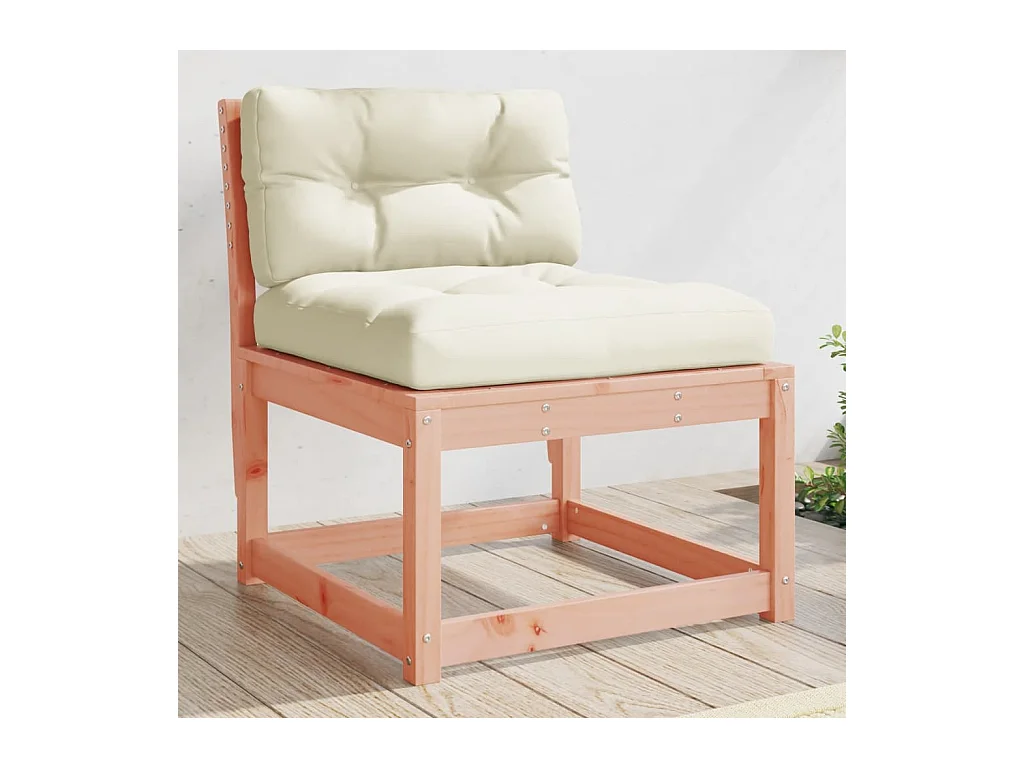 Canapés de jardin avec coussins 2pcs bois massif douglas