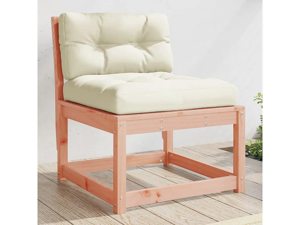 Canapés de jardin avec coussins 2pcs bois massif douglas