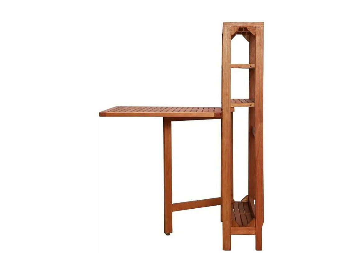 Table convertible et 2 chaises de jardin acacia clair Napoli