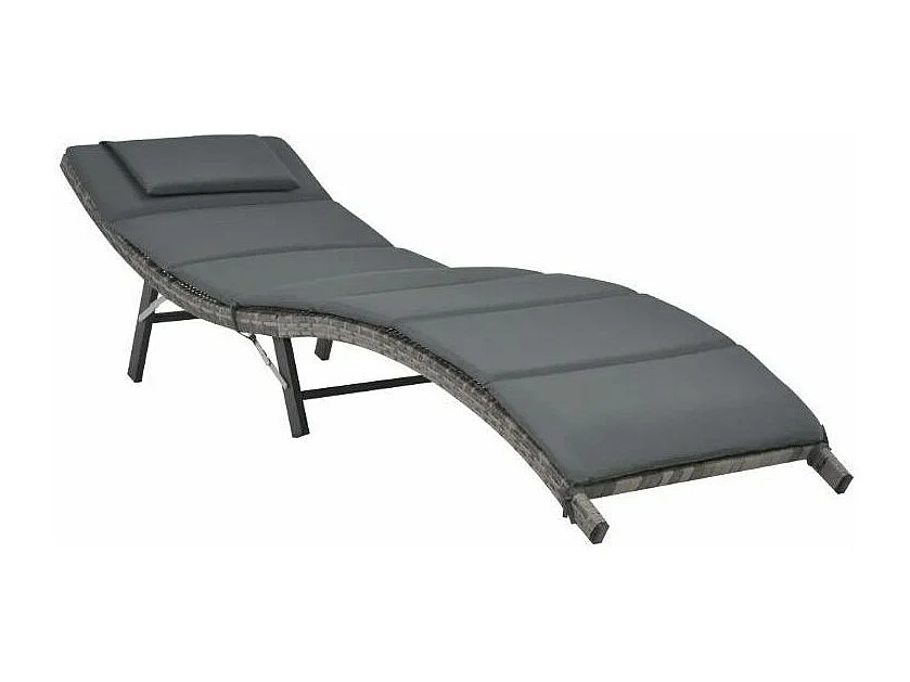 Table carrée et 2 chaises longues de jardin résine tressée Tasty