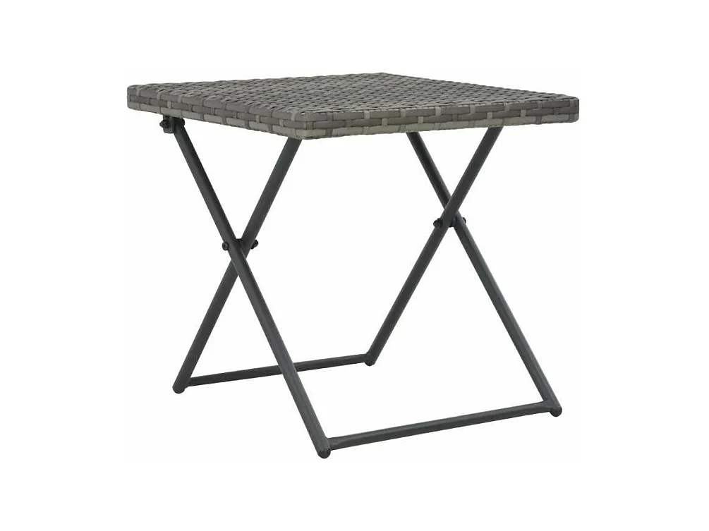 Table carrée et 2 chaises longues de jardin résine tressée Tasty