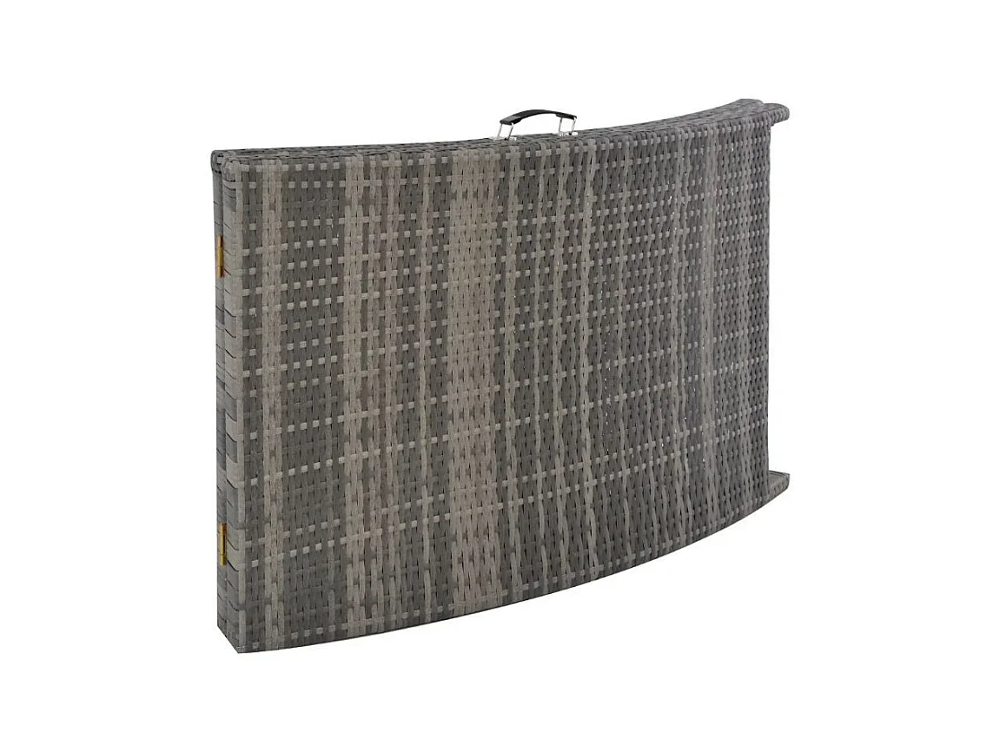 Table carrée et 2 chaises longues de jardin résine tressée Tasty