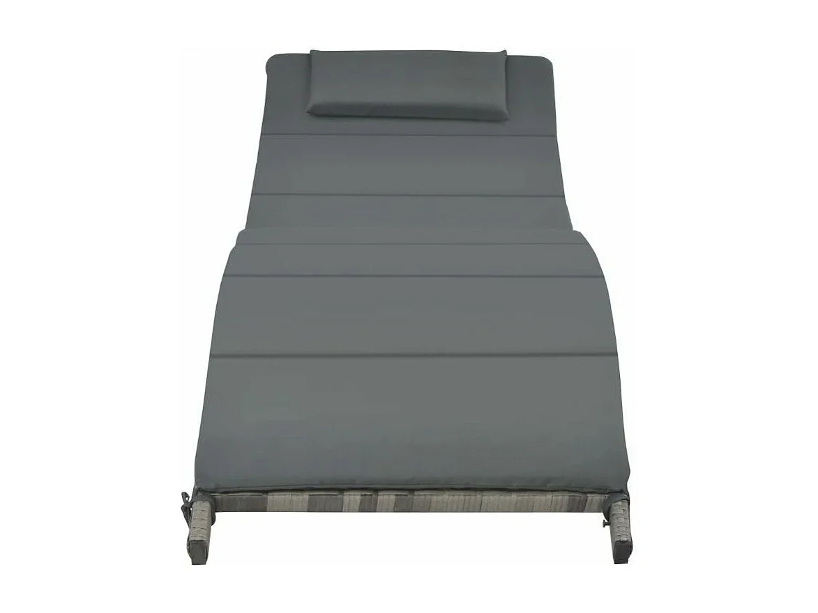 Table carrée et 2 chaises longues de jardin résine tressée Tasty