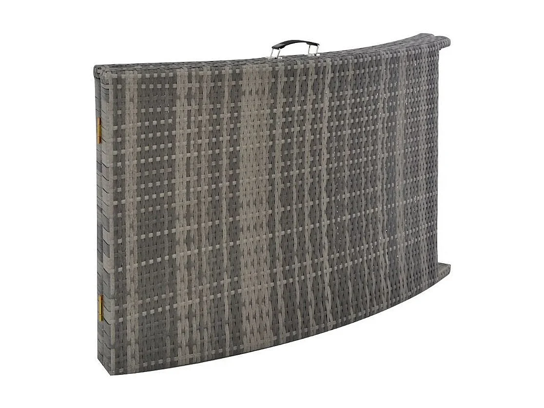 Table carrée et 2 chaises longues de jardin résine tressée Tasty