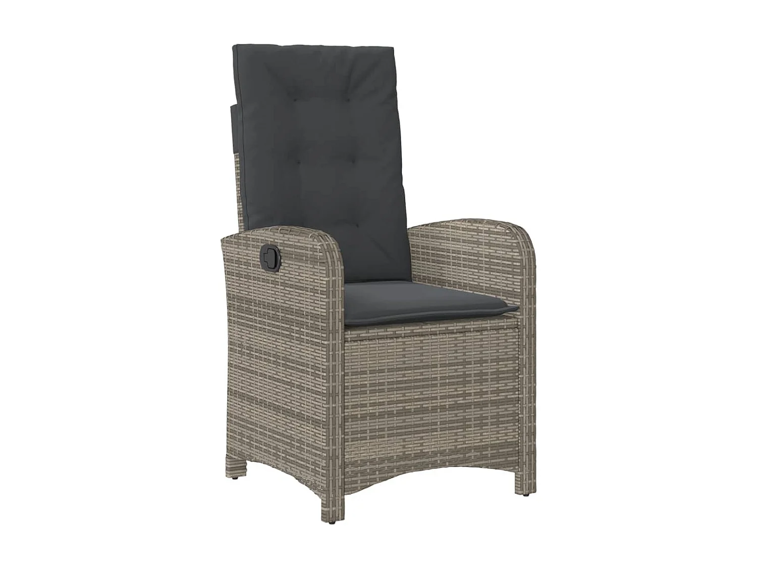 Ensemble à manger de jardin et coussins 7 pcs gris rotin