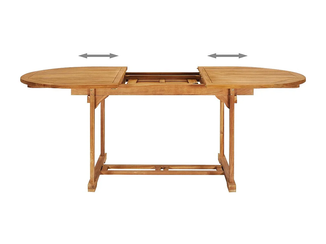 Salon de jardin 7 pcs Bois de teck massif