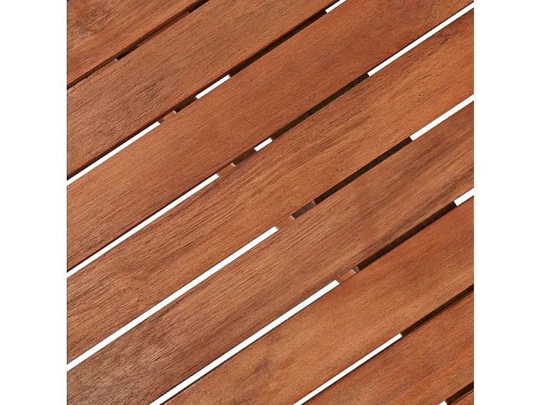 Table ovale et 4 chaises de jardin acacia clair Napoli