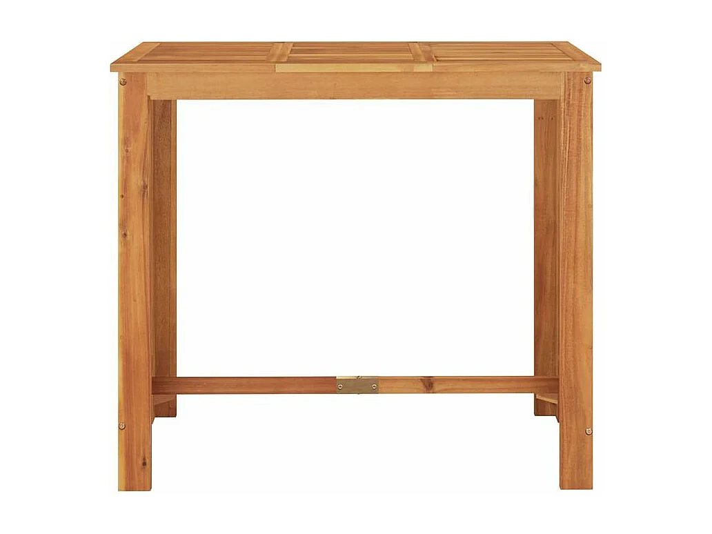 Ensemble de bar de jardin 5 pcs gris bois massif acacia rotin