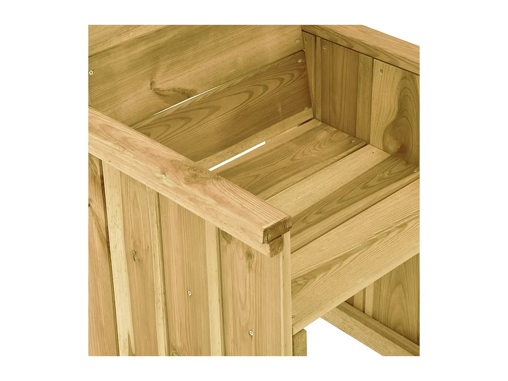 Mobilier à dîner de jardin 7 pcs avec coussins Pin imprégné 3