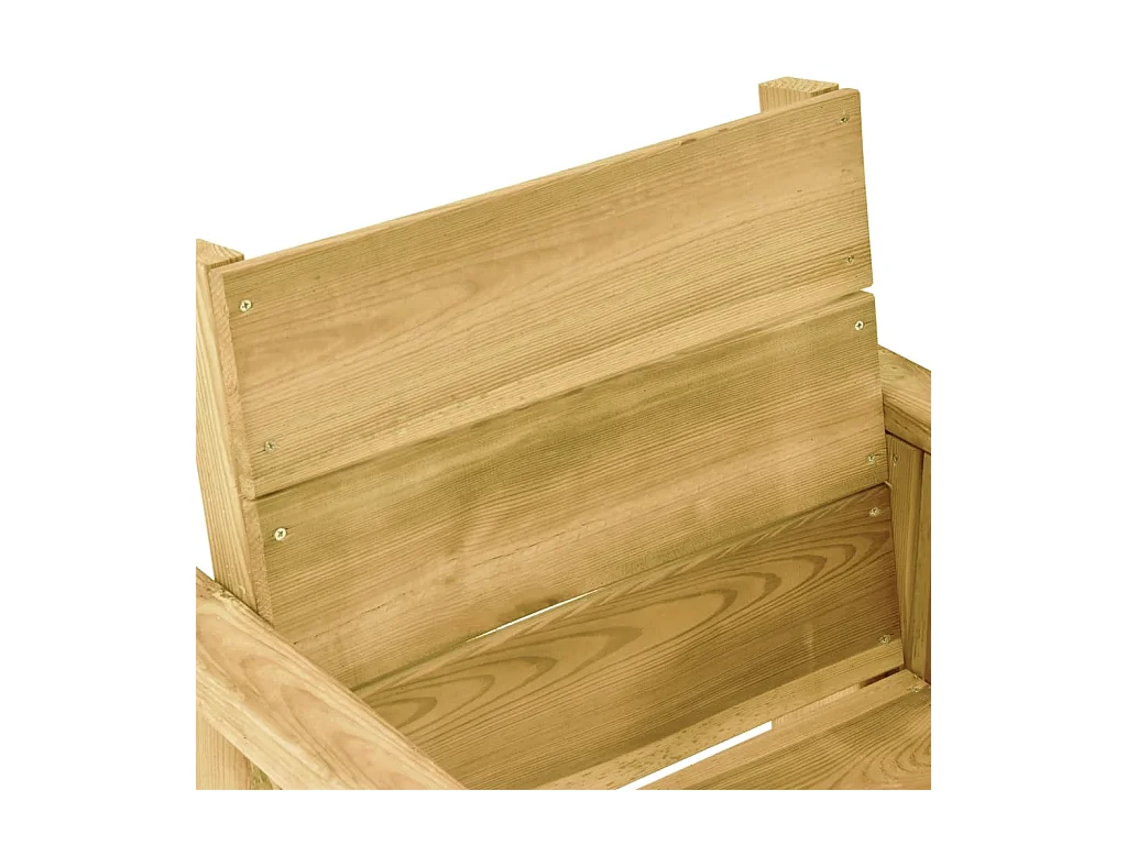 Mobilier à dîner de jardin 7 pcs avec coussins Pin imprégné 3