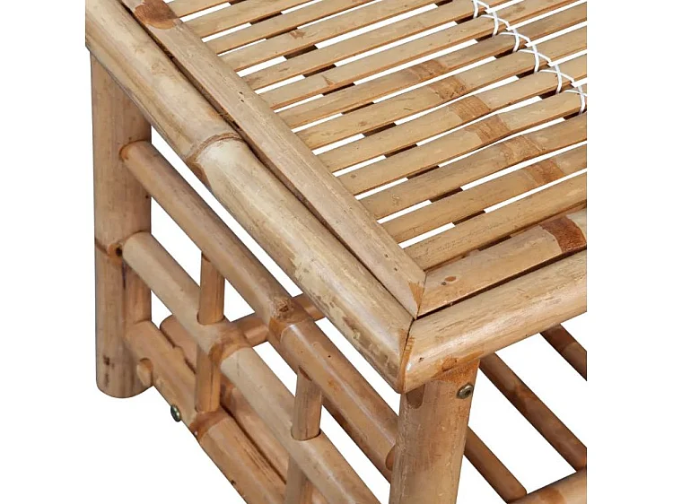 Table basse rectangulaire bambou clair Kyca