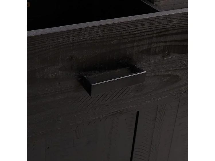 Étagère à chaussures Noir 75x40x110 Bois pin massif