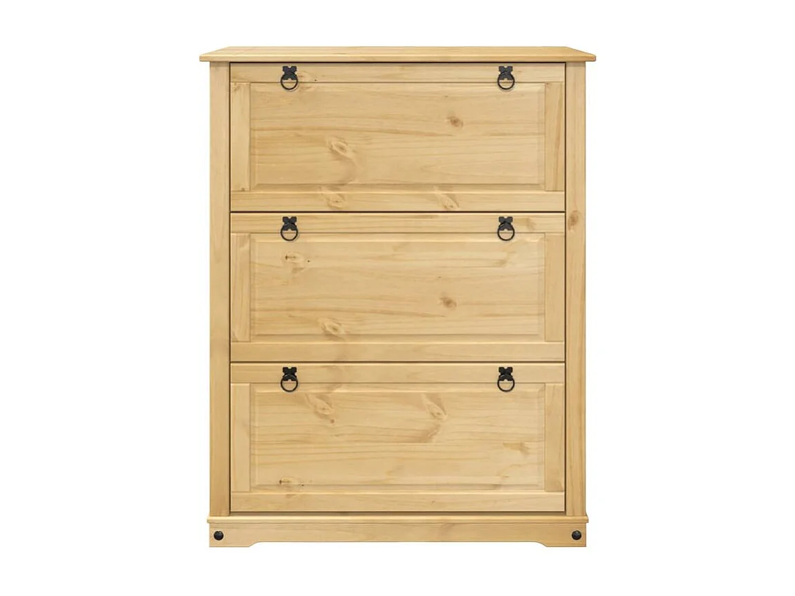 Armoire à chaussures Corona 99x32x124,5 bois de pin massif