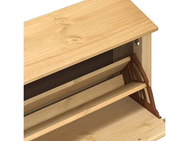 Armoire à chaussures Corona 99x32x124,5 bois de pin massif