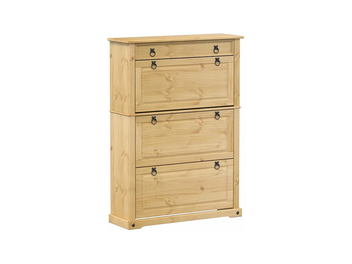 Armoire à chaussures Corona 99x32x138 bois de pin massif