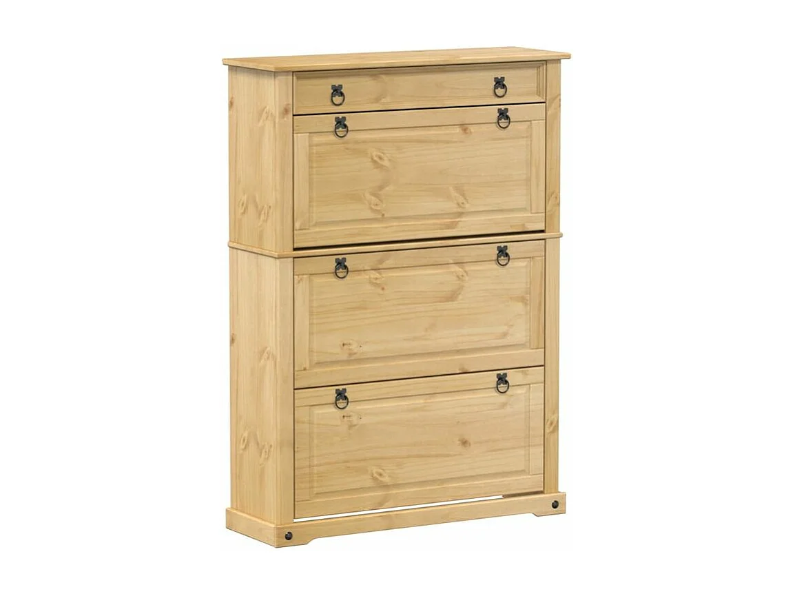 Armoire à chaussures Corona 99x32x138 bois de pin massif