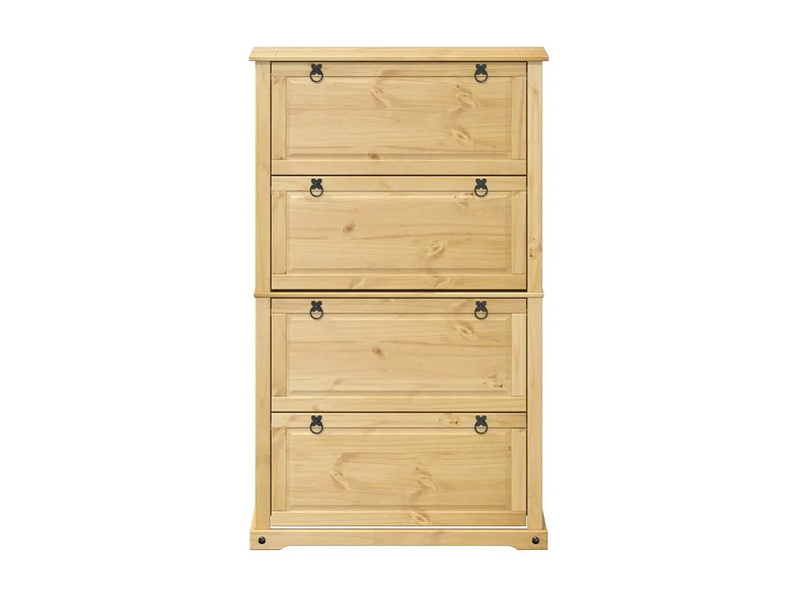 Armoire à chaussures Corona 99x32x163,5 bois de pin massif