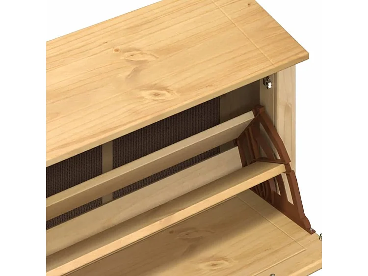 Armoire à chaussures Corona 99x32x163,5 bois de pin massif