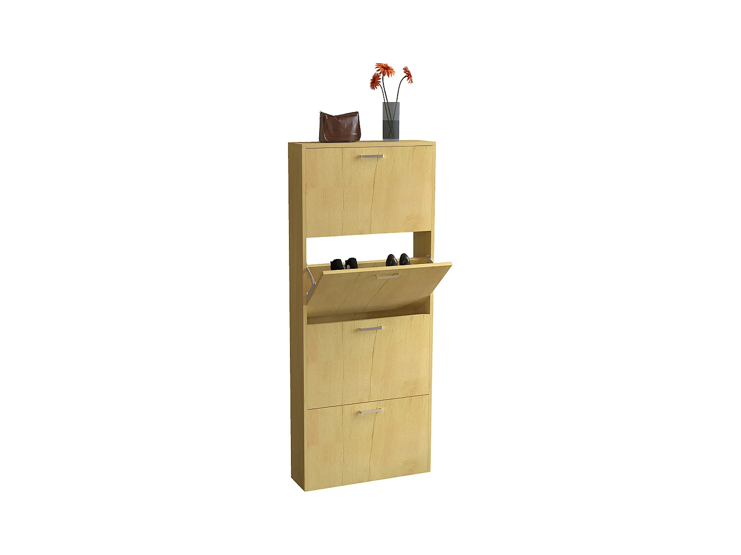Holz Schuhregal Schuhschrank Schuhkipper Sulos L