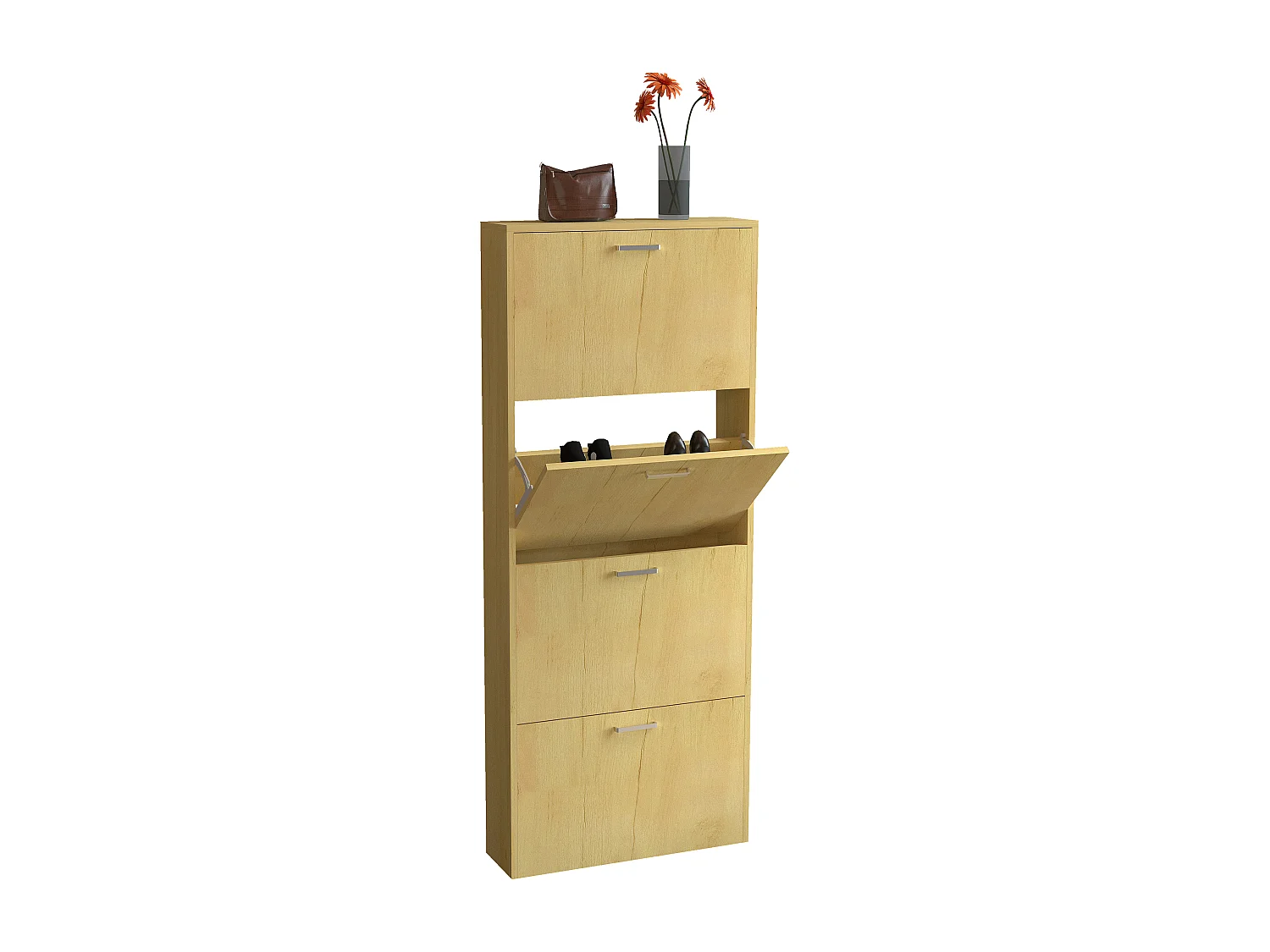 Holz Schuhregal Schuhschrank Schuhkipper Sulos L