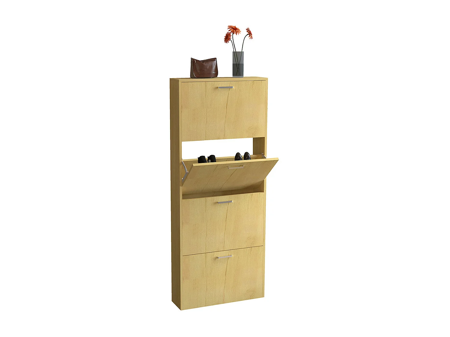 Holz Schuhregal Schuhschrank Schuhkipper Sulos L