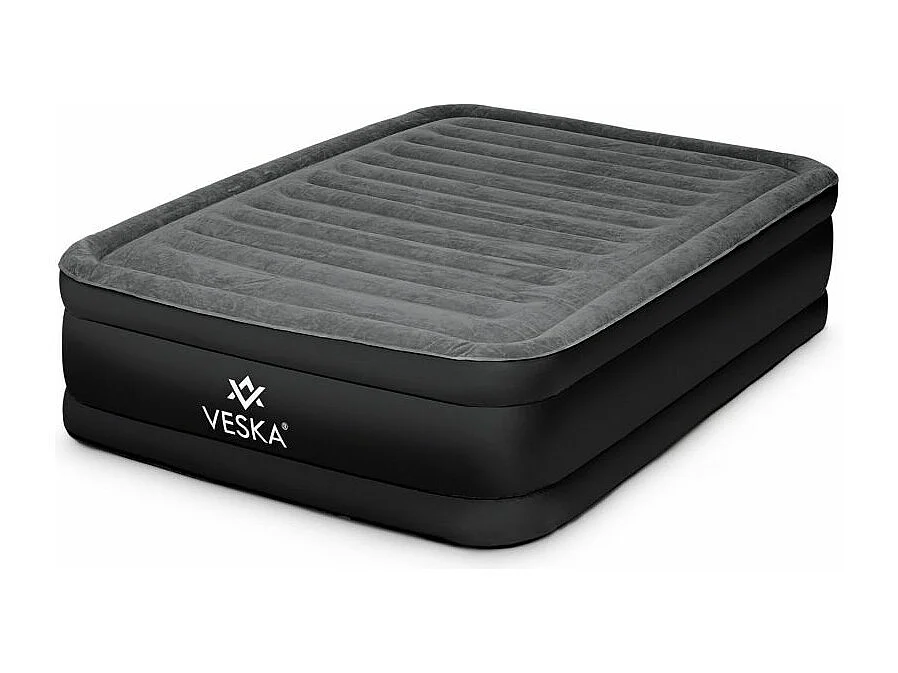 Matelas gonflable 1 place avec pompe électrique intégré-203 x 95 x 50 cm Gris