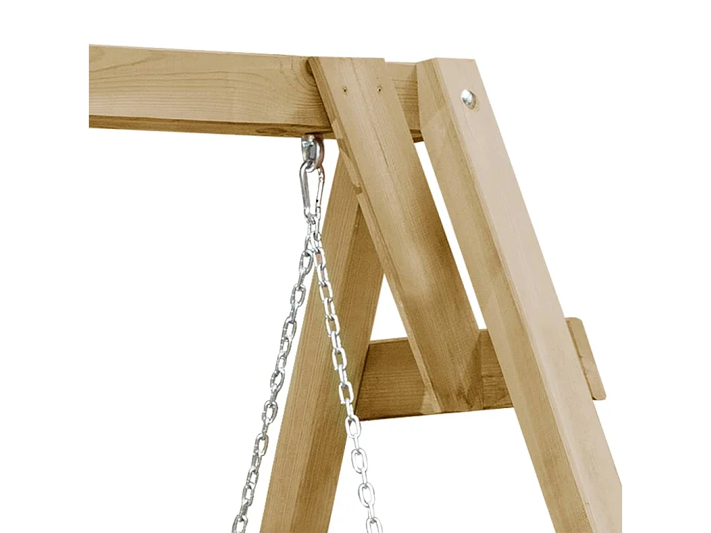 Balancelle de jardin Bois de pin imprégné 205x150x157