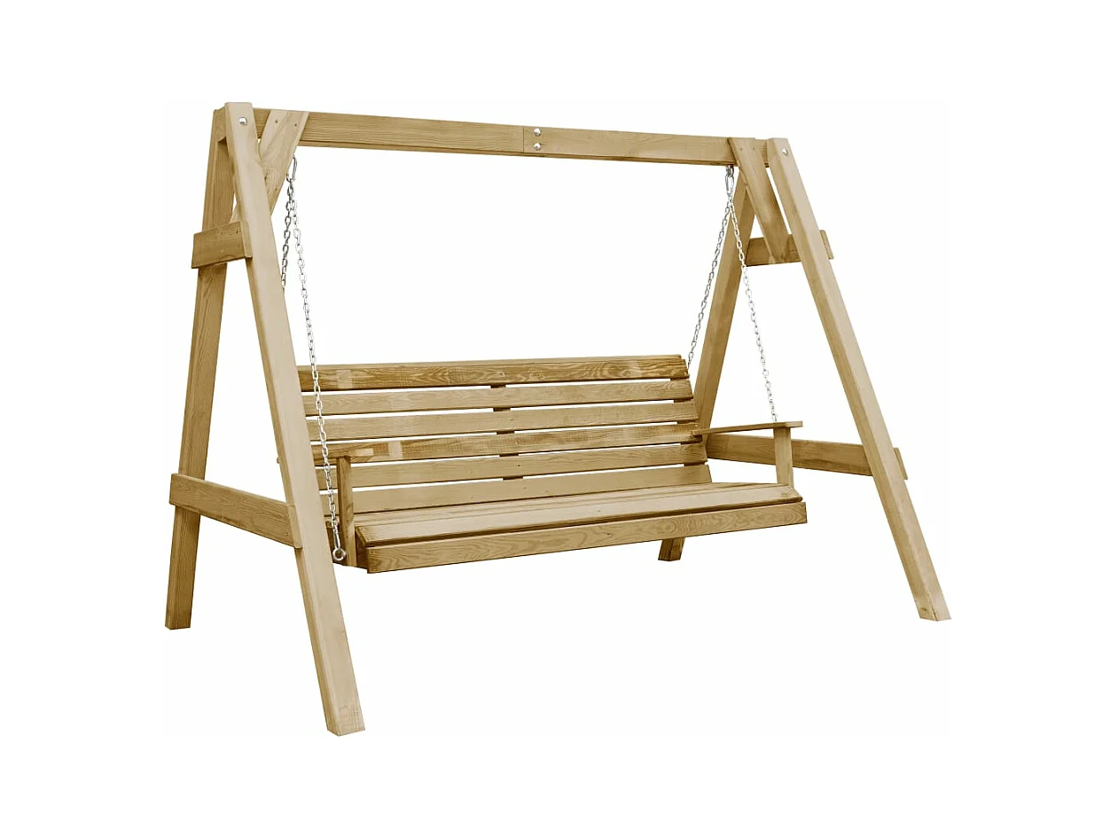 Balancelle de jardin Bois de pin imprégné 205x150x157