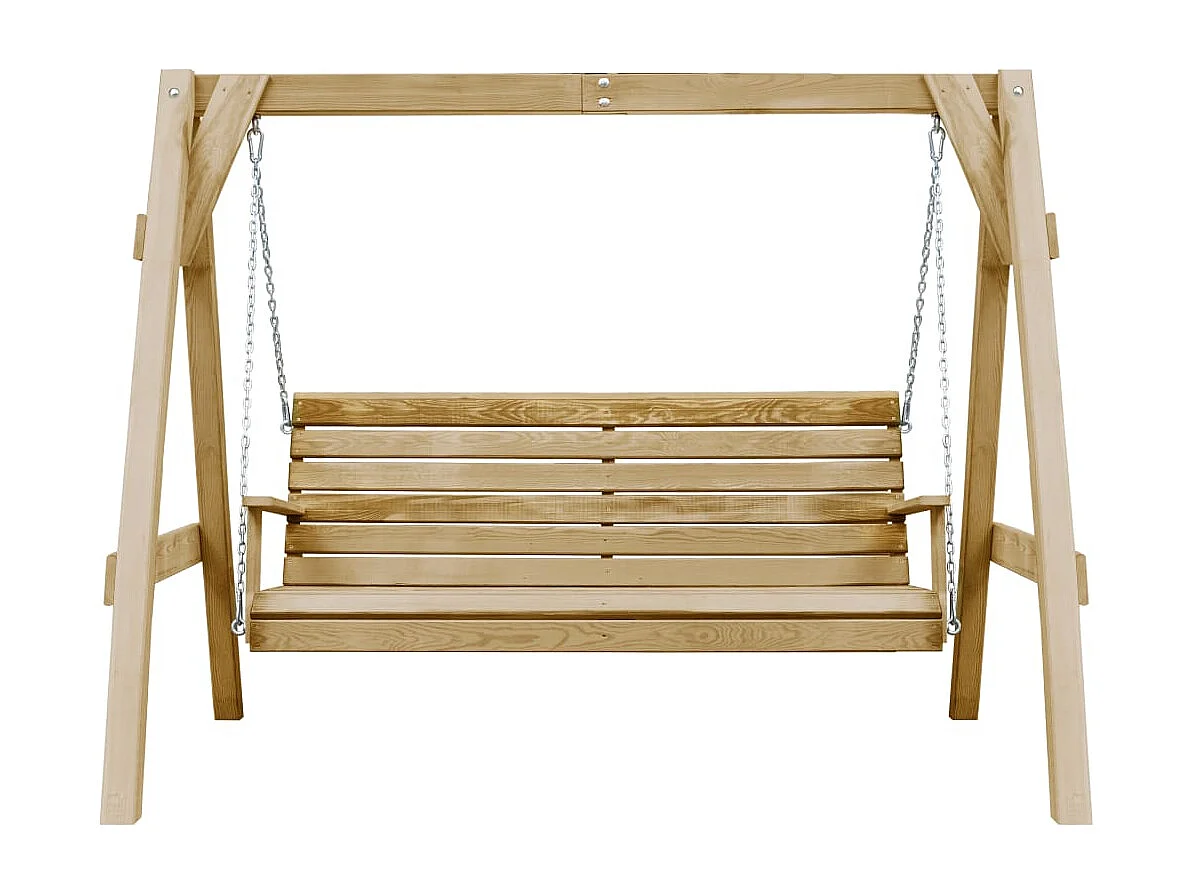 Balancelle de jardin Bois de pin imprégné 205x150x157