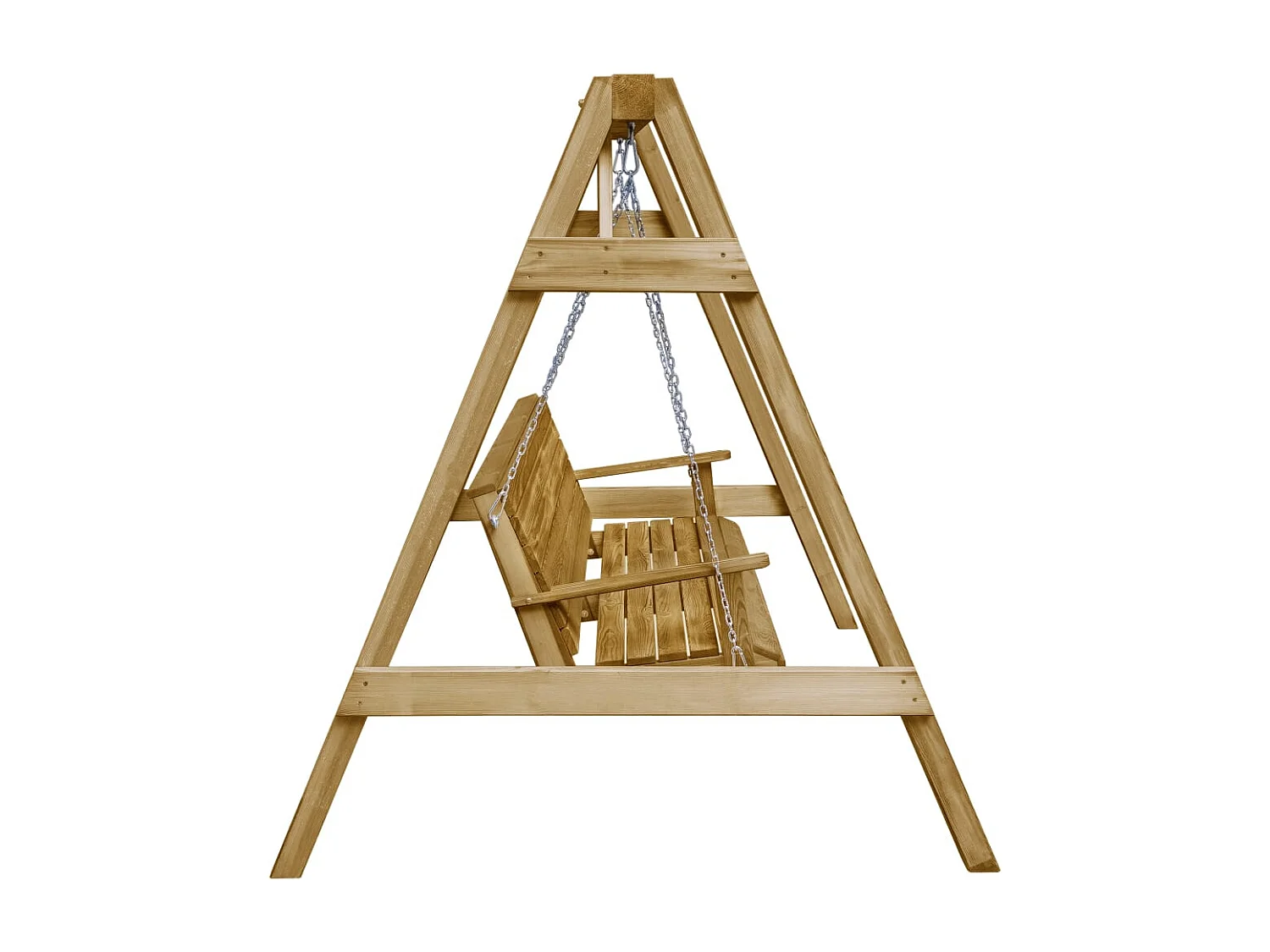 Balancelle de jardin Bois de pin imprégné 205x150x157