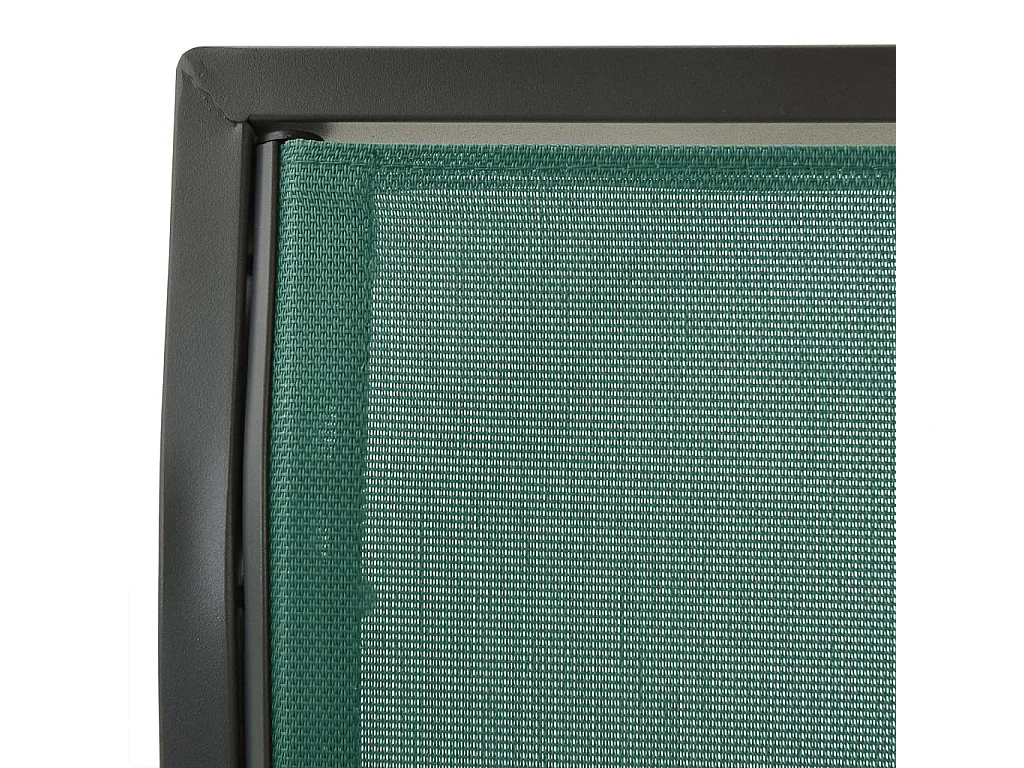 Balancelle de jardin vert 170cm textilène et acier