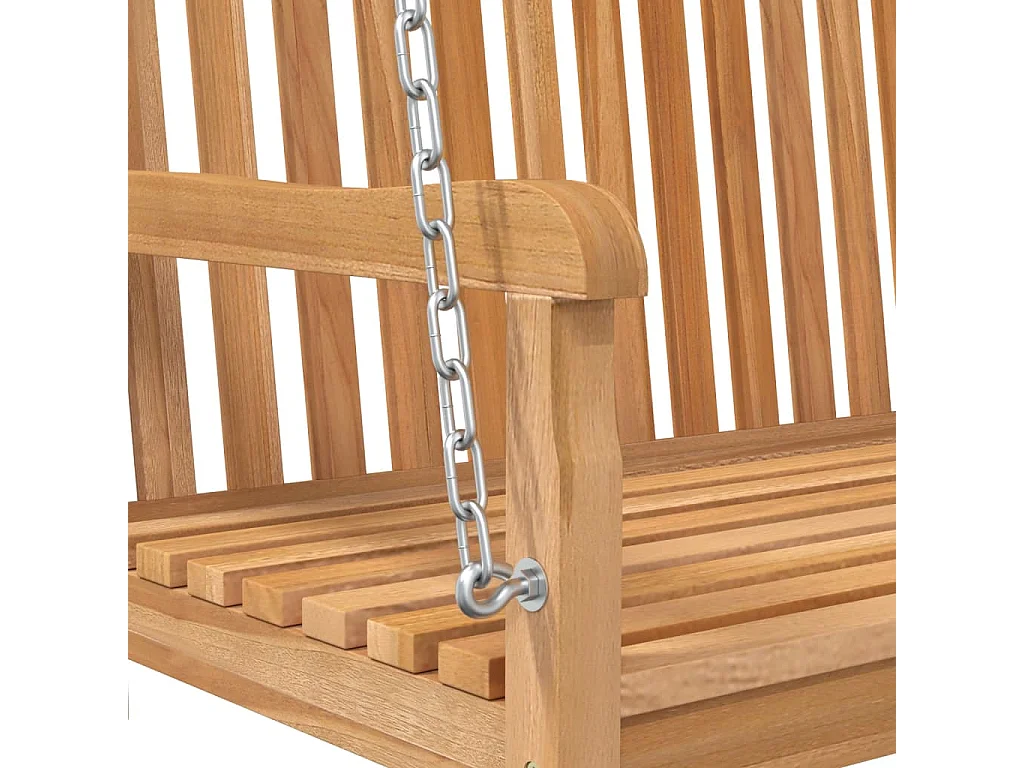 Balancelle Bois de teck massif 114x60x64