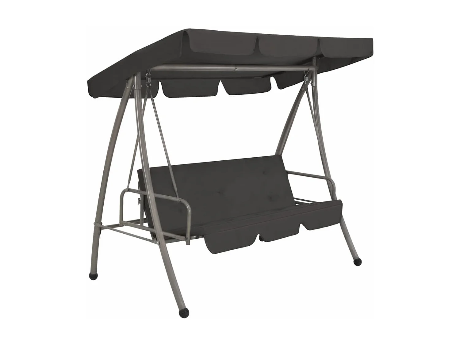 Balancelle de jardin avec auvent Anthracite 192x118x175 Acier