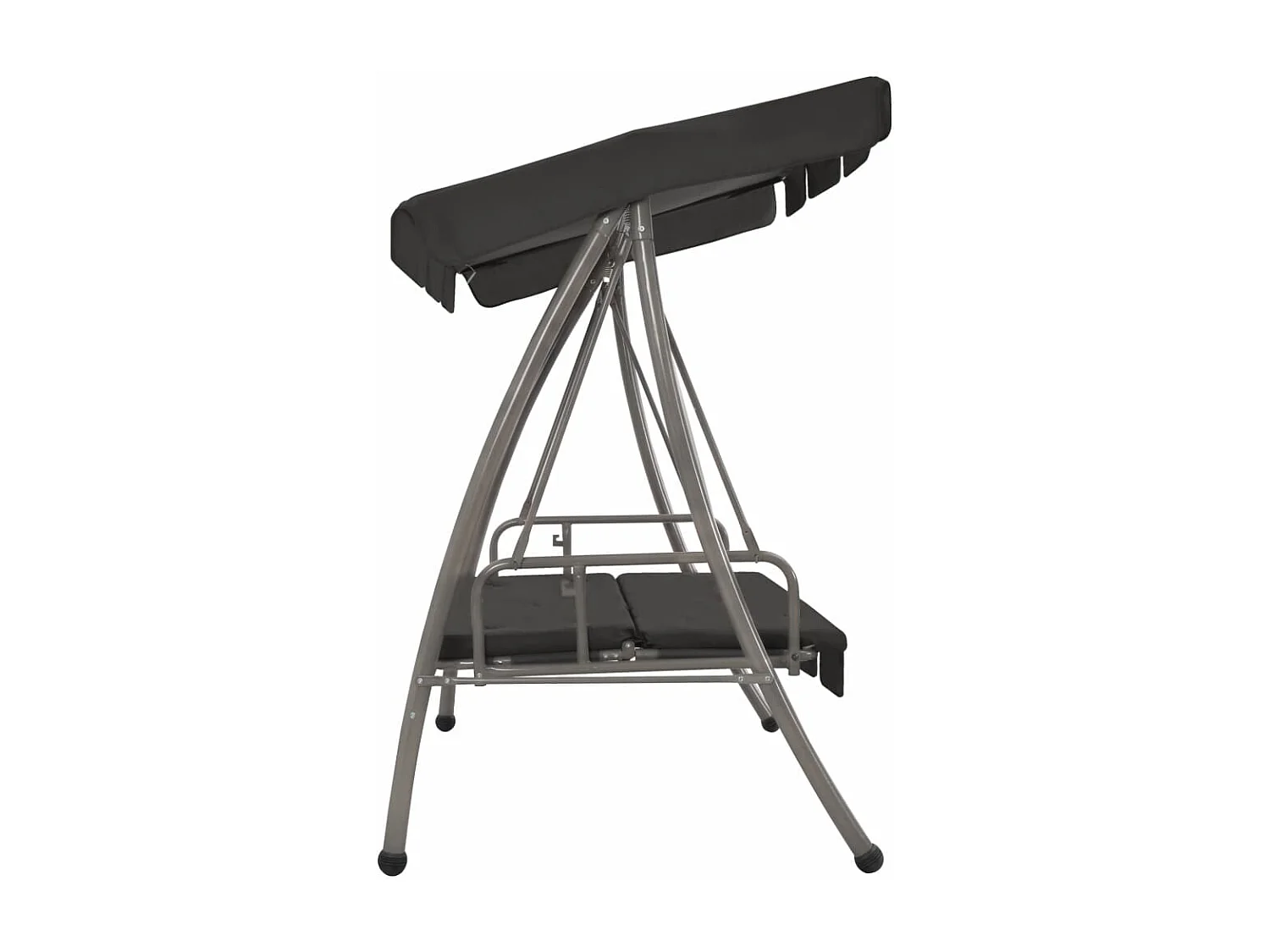 Balancelle de jardin avec auvent Anthracite 192x118x175 Acier