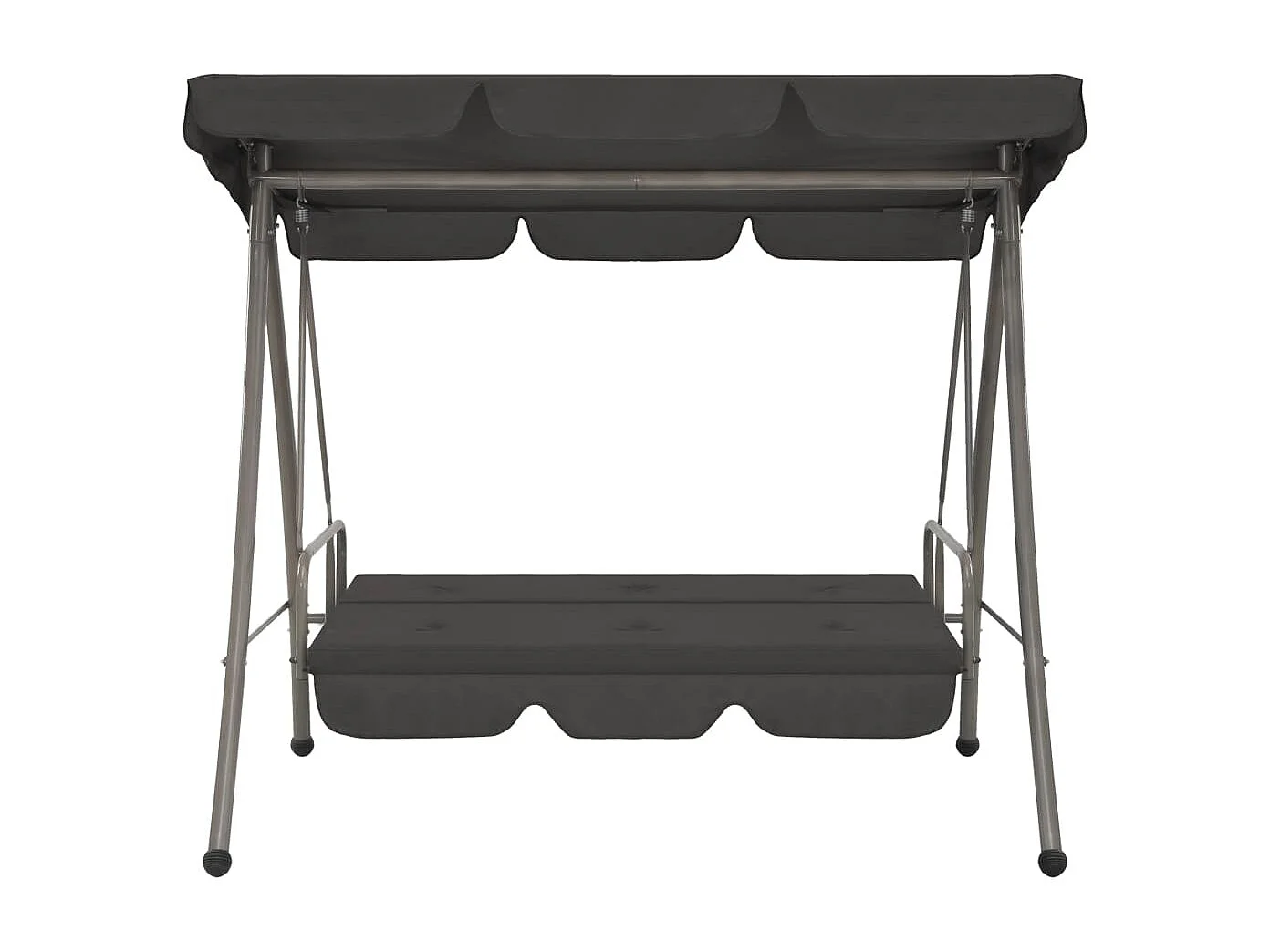 Balancelle de jardin avec auvent Anthracite 192x118x175 Acier