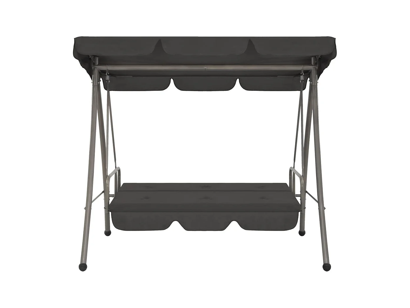 Balancelle de jardin avec auvent Anthracite 192x118x175 Acier